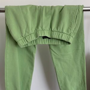 brandy melville green sweatpants